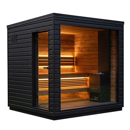 SaunaLife Garden Series Outdoor Home Fully Assembled Sauna, Up to 5 Persons
