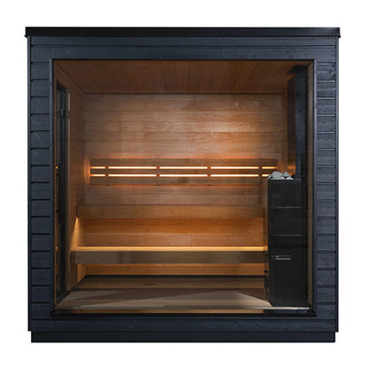 SaunaLife Garden Series Outdoor Home Fully Assembled Sauna, Up to 5 Persons
