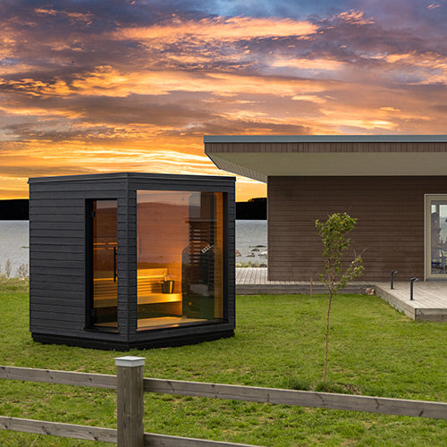 SaunaLife Garden Series Outdoor Home Fully Assembled Sauna, Up to 5 Persons