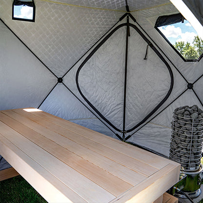 SaunaLife SaunaTrekker Portable Insulated Sauna Tent, Up to 4 Persons