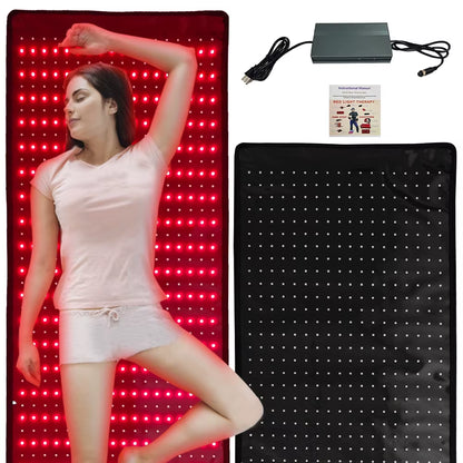 Most Popular Red Light Therapy Yoga Mat Pilates Mat with 660Nm 850Nm Infrared Light Therapy for Home and Gym Use Pain Relief