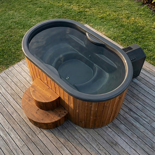 2-Person Immersion Tub and Combination Water Chiller/Heater, Natural