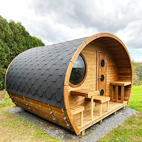 SaunaLife G11 Garden Series Outdoor Home Sauna Suite Kit, Up to 8 Persons