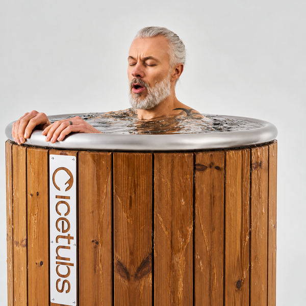 Icetubs IceBarrel Immersion Tub, Thermowood & Stainless Cold Plunge, 53"L x 31"W x 47"H