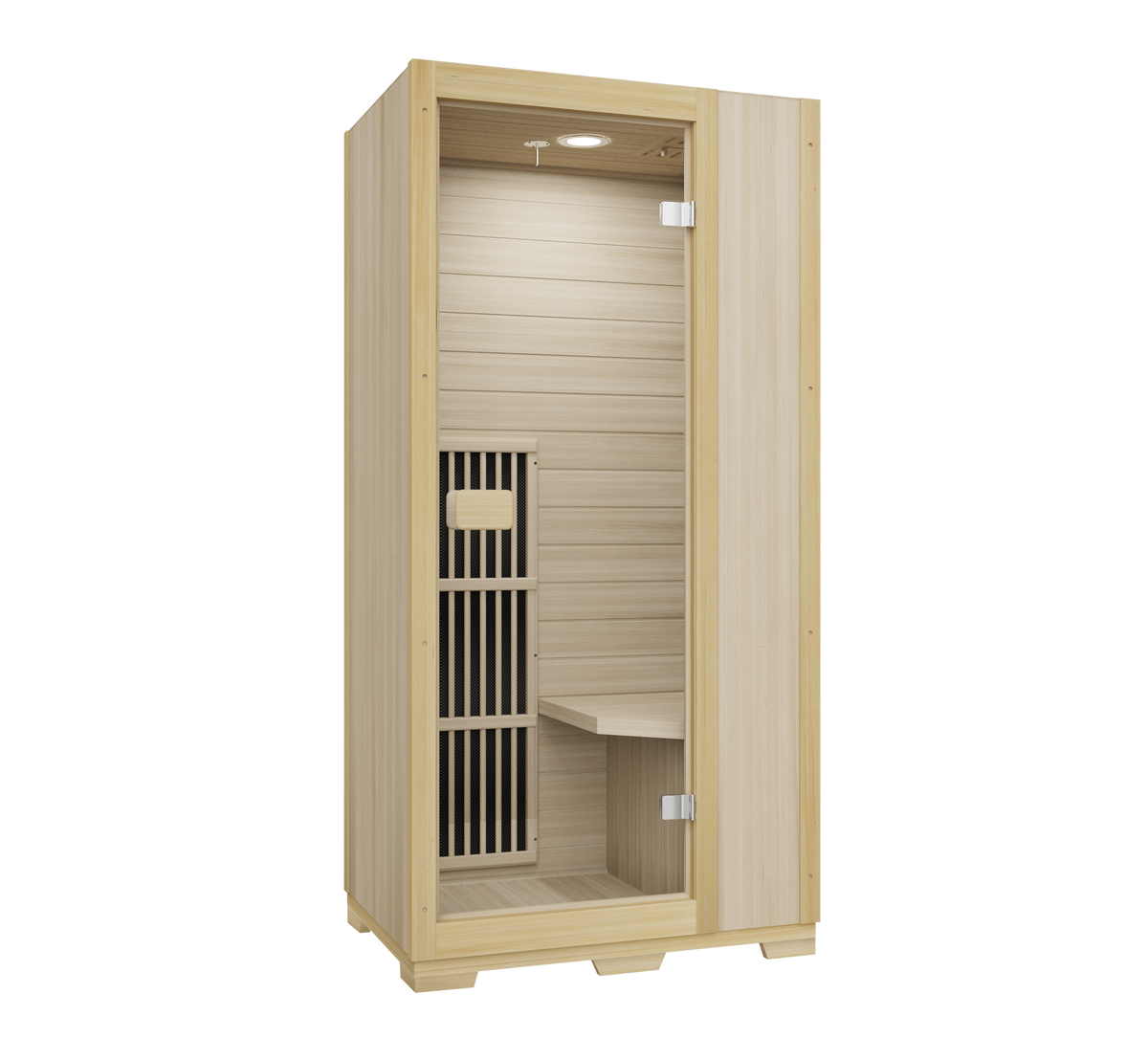 Blisspod | Vienna | Far Infrared Sauna | Canadian Hemlock Very Low EMF | 72.8"H x 35.4"W x 25.6"D | 1 Person