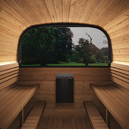 SaunaLife Cube Luxury Series Outdoor Home Sauna Suite Kit, Up to 8 Persons