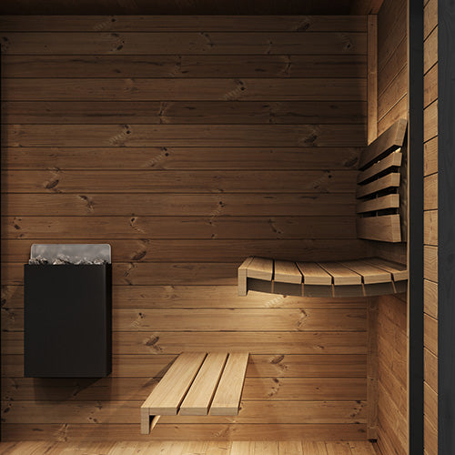 SaunaLife Garden Luxury Series Outdoor Home Sauna Kit, Up to 4 Persons