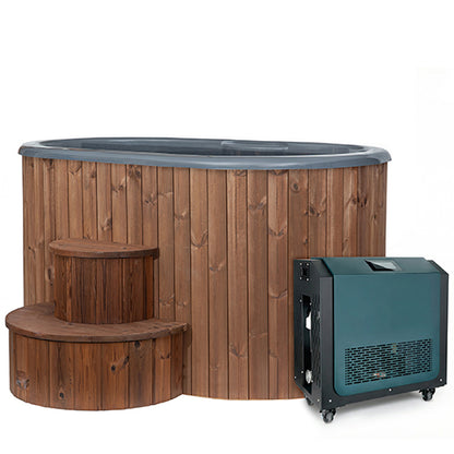2-Person Immersion Tub and Combination Water Chiller/Heater, Natural