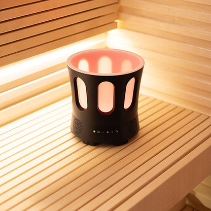 Bluetooth Sauna Bucket w/ Wireless Audio, Phone Connectivity, and Color Lighting