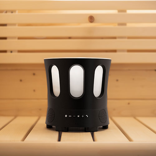 Bluetooth Sauna Bucket w/ Wireless Audio, Phone Connectivity, and Color Lighting