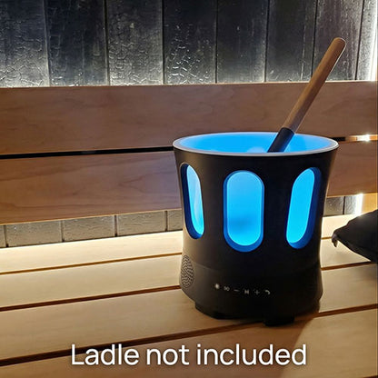 Bluetooth Sauna Bucket w/ Wireless Audio, Phone Connectivity, and Color Lighting