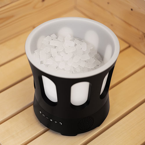 Bluetooth Sauna Bucket w/ Wireless Audio, Phone Connectivity, and Color Lighting