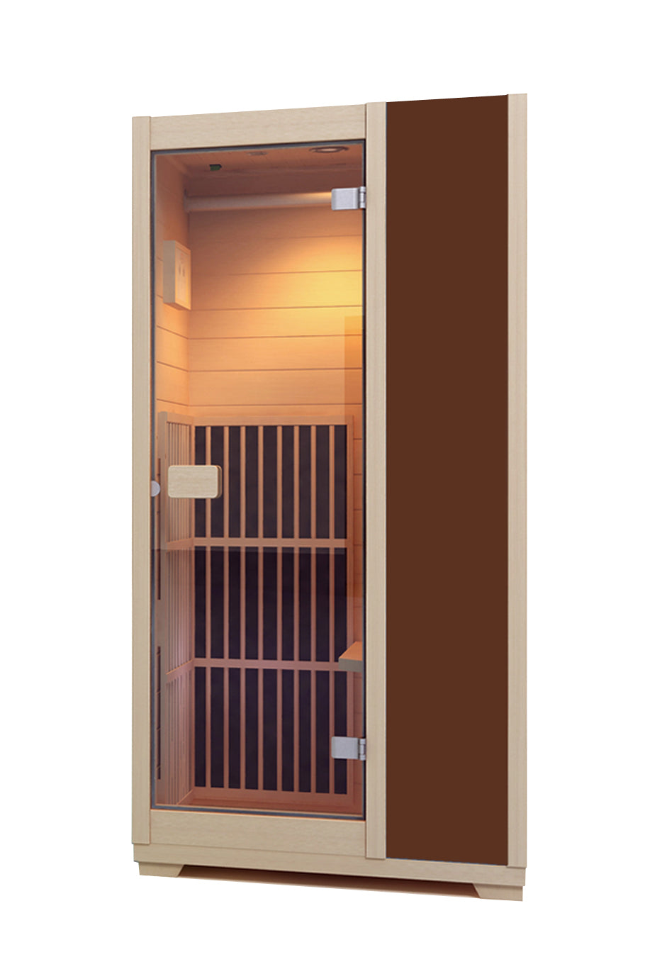 Blisspod | Vienna | Far Infrared Sauna | Canadian Hemlock Very Low EMF | 72.8"H x 35.4"W x 25.6"D | 1 Person