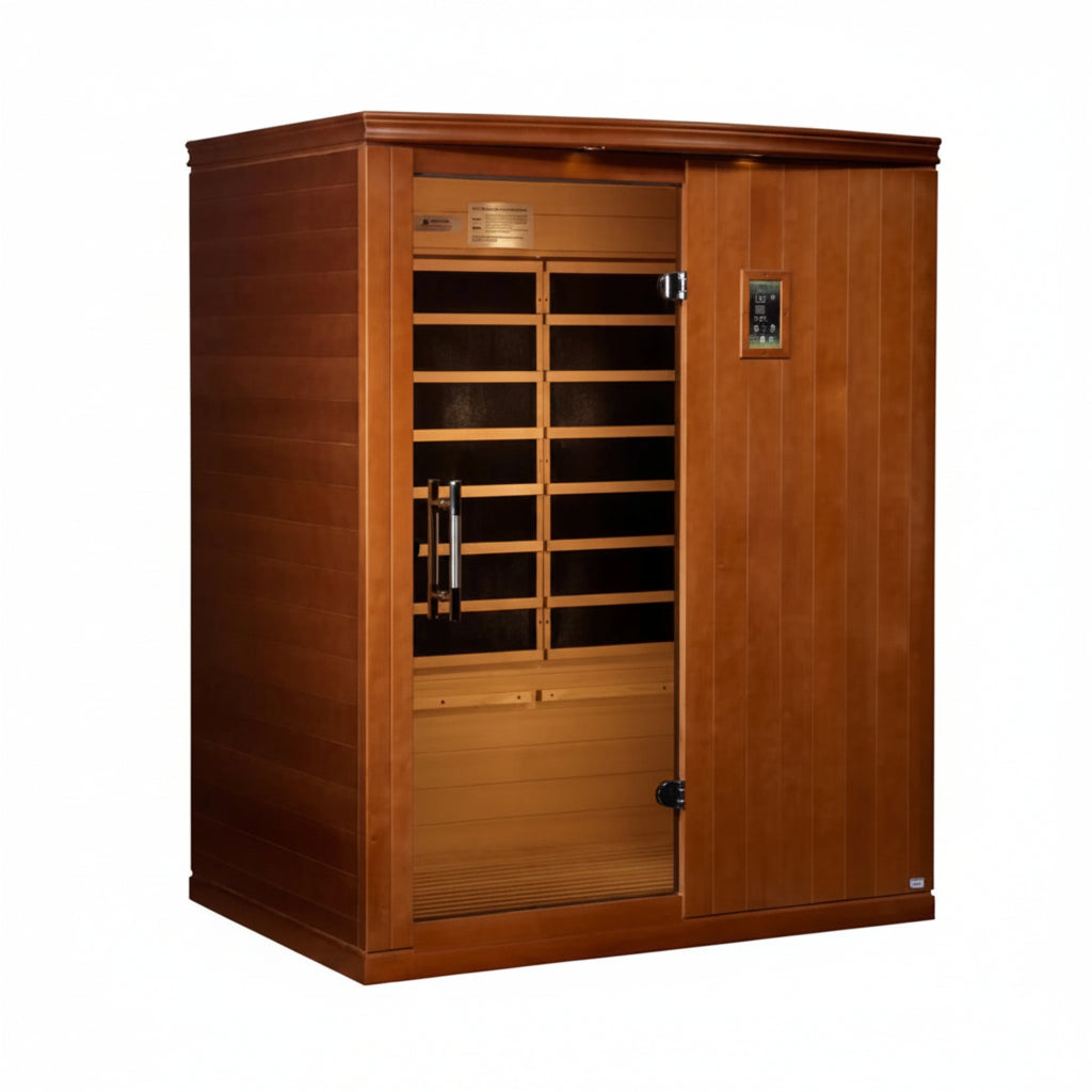 Madrid Elite 3 Person Low EMF Infrared Lighting Home Sauna