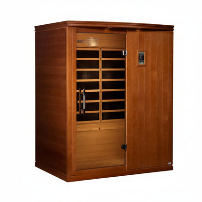 Madrid Elite 3 Person Low EMF Infrared Lighting Home Sauna