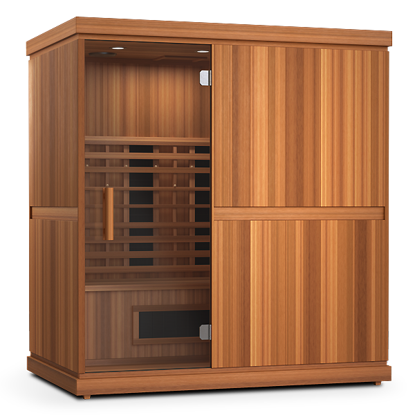 Finnmark XL Infrared & Steam Sauna Combo 4-Person Home Sauna with Infrared and Traditional Sauna Heater
