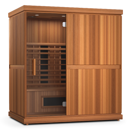 Finnmark XL Infrared & Steam Sauna Combo 4-Person Home Sauna with Infrared and Traditional Sauna Heater