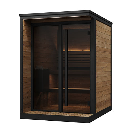 SaunaLife Garden Luxury Series Outdoor Home Sauna Kit, Up to 4 Persons