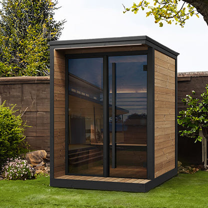 SaunaLife Garden Luxury Series Outdoor Home Sauna Kit, Up to 4 Persons