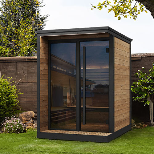 SaunaLife Garden Luxury Series Outdoor Home Sauna Kit, Up to 4 Persons