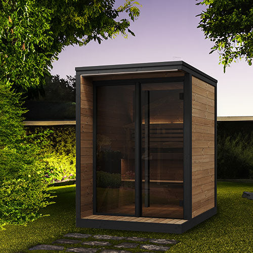 SaunaLife Garden Luxury Series Outdoor Home Sauna Kit, Up to 4 Persons