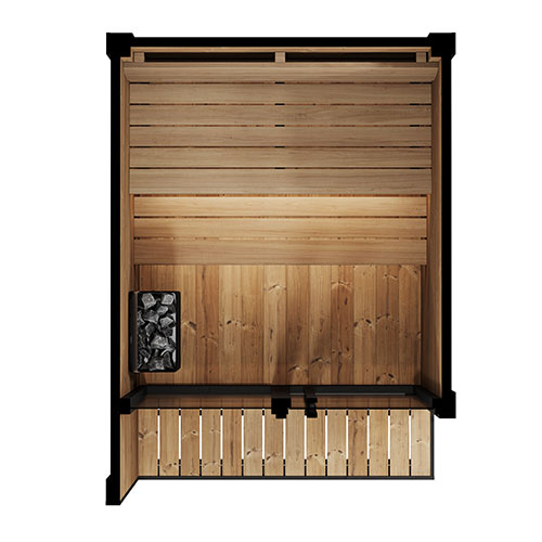 SaunaLife Garden Luxury Series Outdoor Home Sauna Kit, Up to 4 Persons