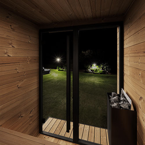 SaunaLife Garden Luxury Series Outdoor Home Sauna Kit, Up to 4 Persons