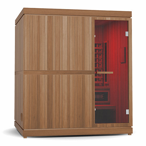 Finnmark XL Infrared & Steam Sauna Combo 4-Person Home Sauna with Infrared and Traditional Sauna Heater