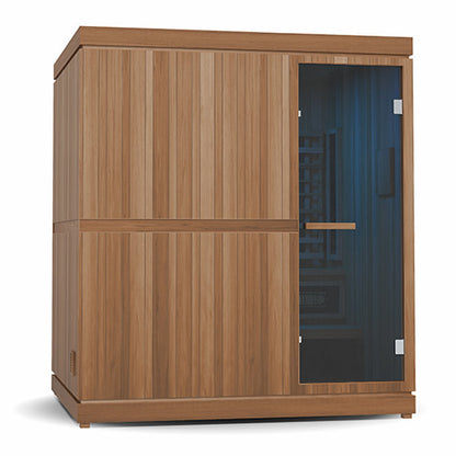 Finnmark XL Infrared & Steam Sauna Combo 4-Person Home Sauna with Infrared and Traditional Sauna Heater